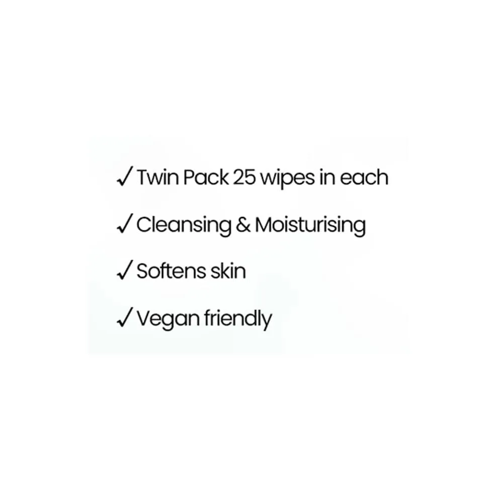 XBC Vitamin C Facial Wipes Twin Pack 2x25pk