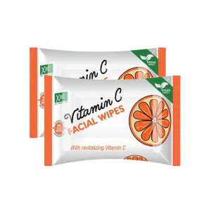 XBC Vitamin C Facial Wipes Twin Pack 2x25pk