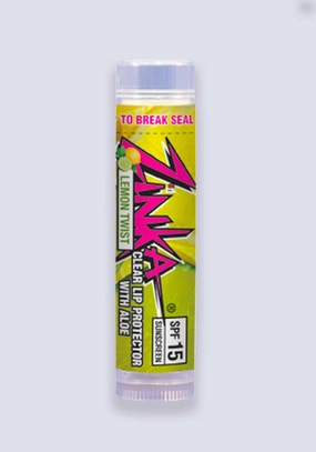 Zinka Clear SPF 15 Lemon Twist Lip Balm With Aloe Lip Protector